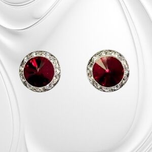 Red Crystal Performance Show Earrings New